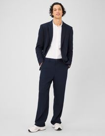 Pantalon urbain  fluide &agrave; plis