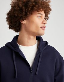 Sweat zipp&eacute; &agrave; capuche