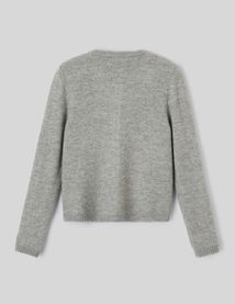 Gilet col rond boutonn&eacute;