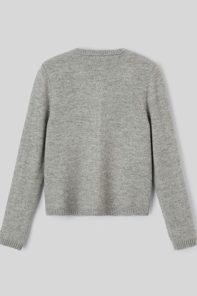 Gilet col rond boutonn&eacute;