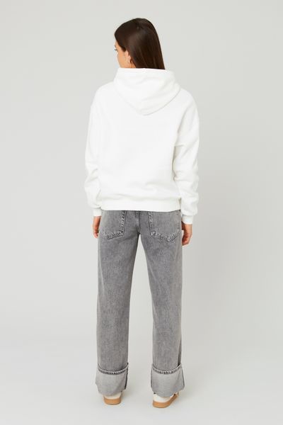 Sweat col capuche uni