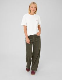 Pantalon wide leg velours