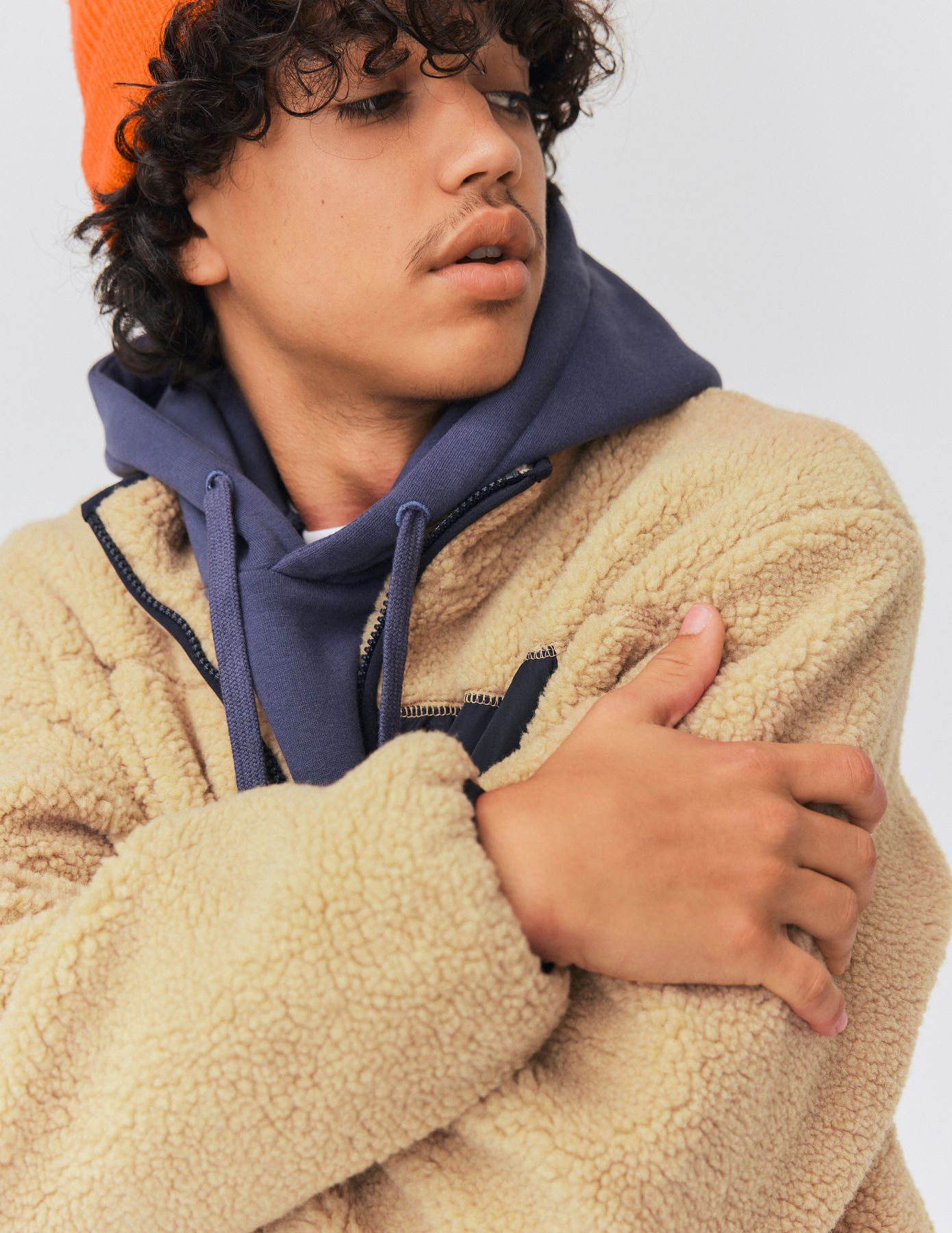 Blouson sherpa zipp&eacute;