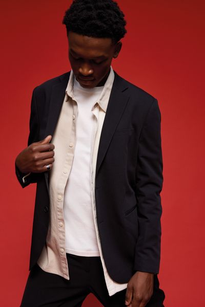 Chemise droite flanelle unie