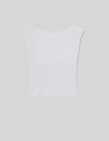 T-shirt dos nu pailleté