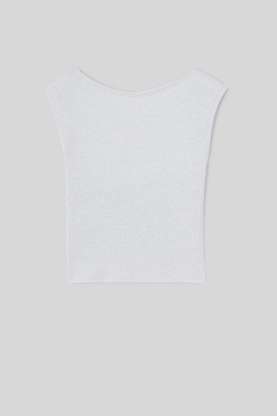 T-shirt dos nu pailleté