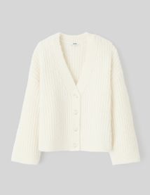 Gilet boutonné maille perlée