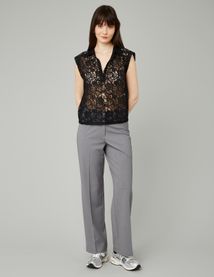 Pantalon tailleur droit