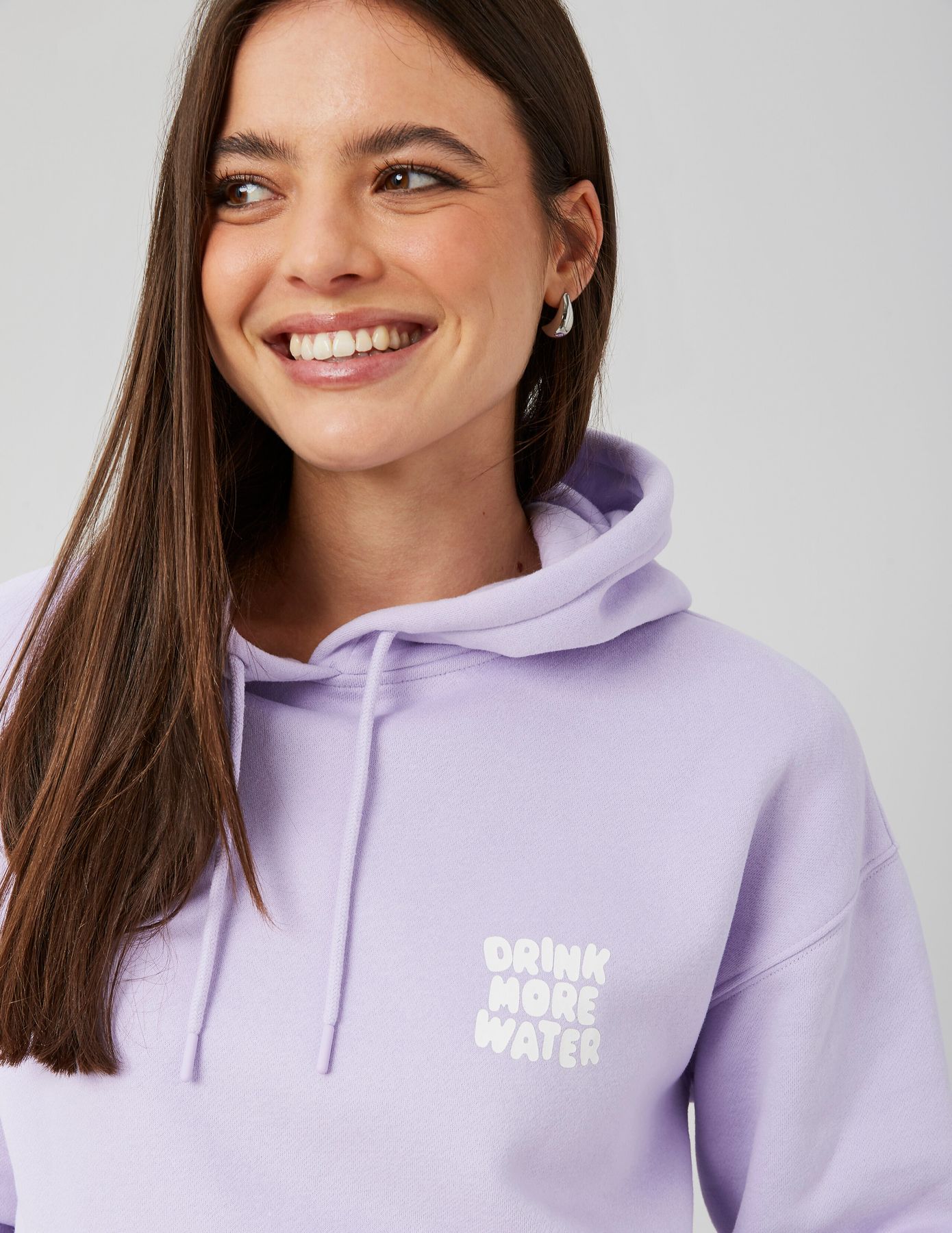 Sweat &agrave; capuche imprim&eacute; devant/dos