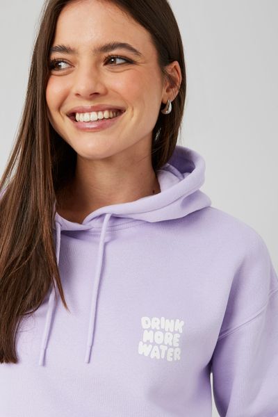 Sweat &agrave; capuche imprim&eacute; devant/dos