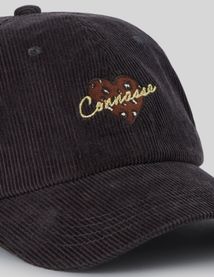 Casquette en velours c&ocirc;tel&eacute;