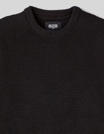 Pull matière fantaisie