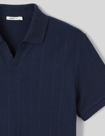 Polo maille fantaisie