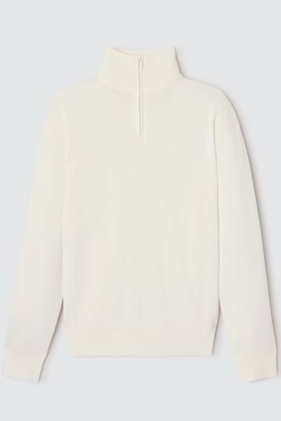 Pull col montant zippé