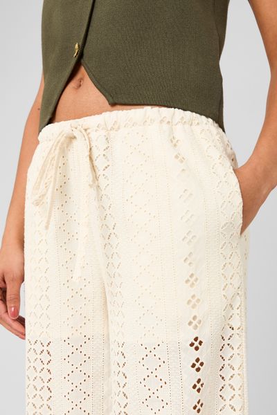 Pantalon broderie anglaise