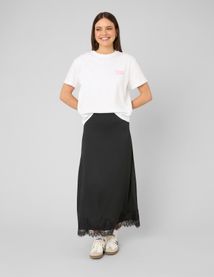 Jupe longue satin