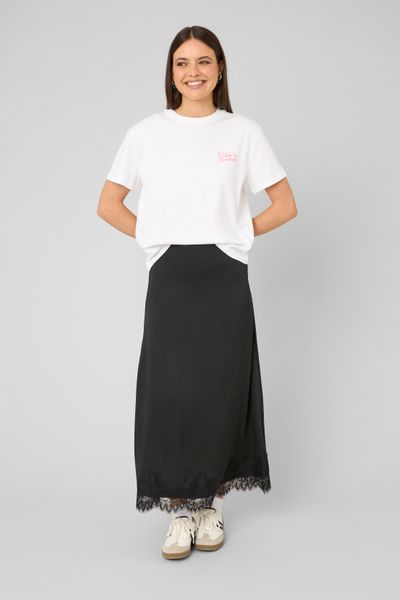 Jupe longue satin