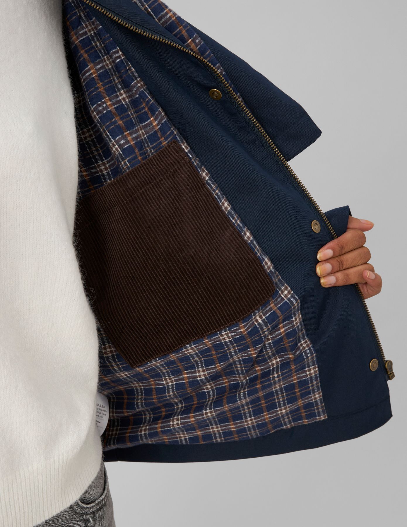Veste cape amovible