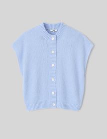 Gilet sans manches boutonné