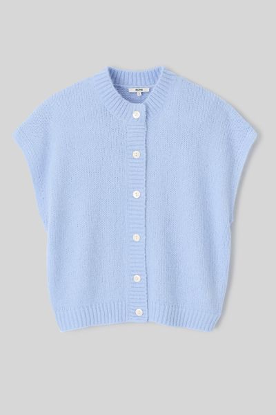 Gilet sans manches boutonné