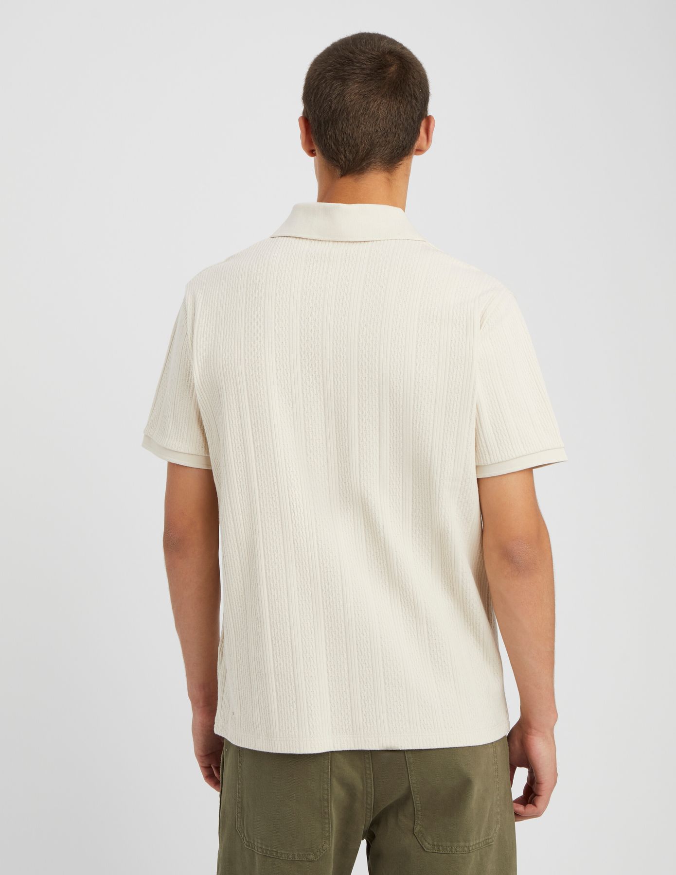 Polo maille fantaisie