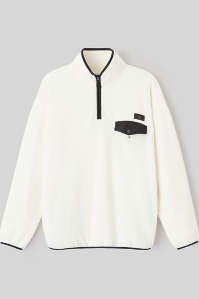 Polaire col montant zippé