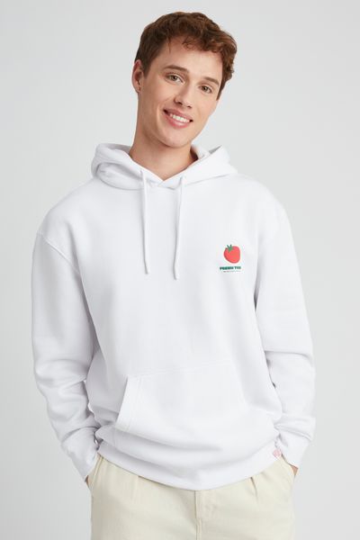 Sweat à capuche imprimé devant dos
