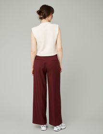 Top sans manches effet tweed