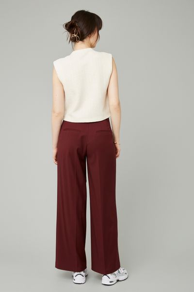 Top sans manches effet tweed