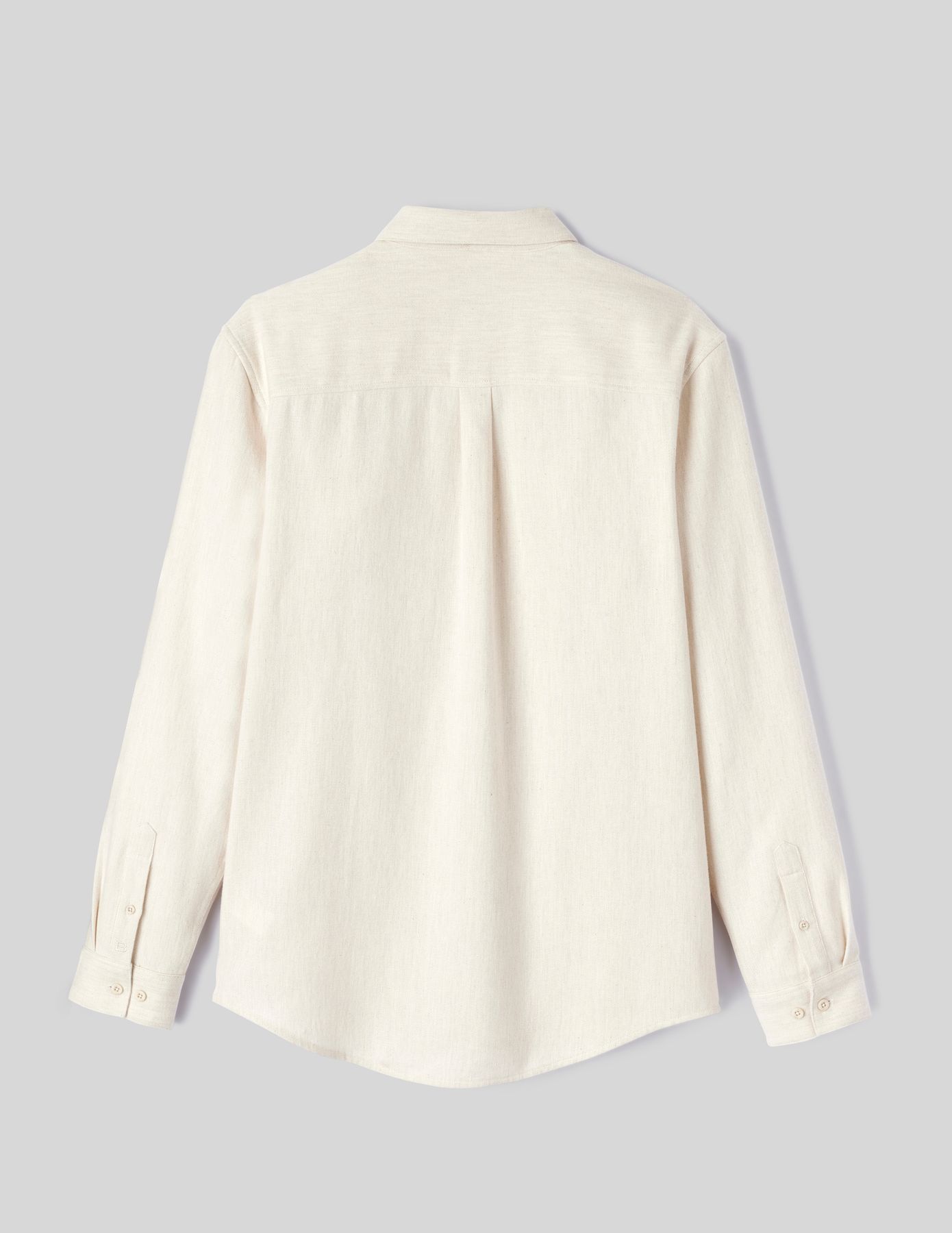 Chemise droite flanelle unie