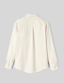Chemise droite flanelle unie