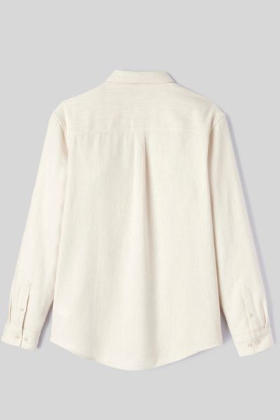 Chemise droite flanelle unie