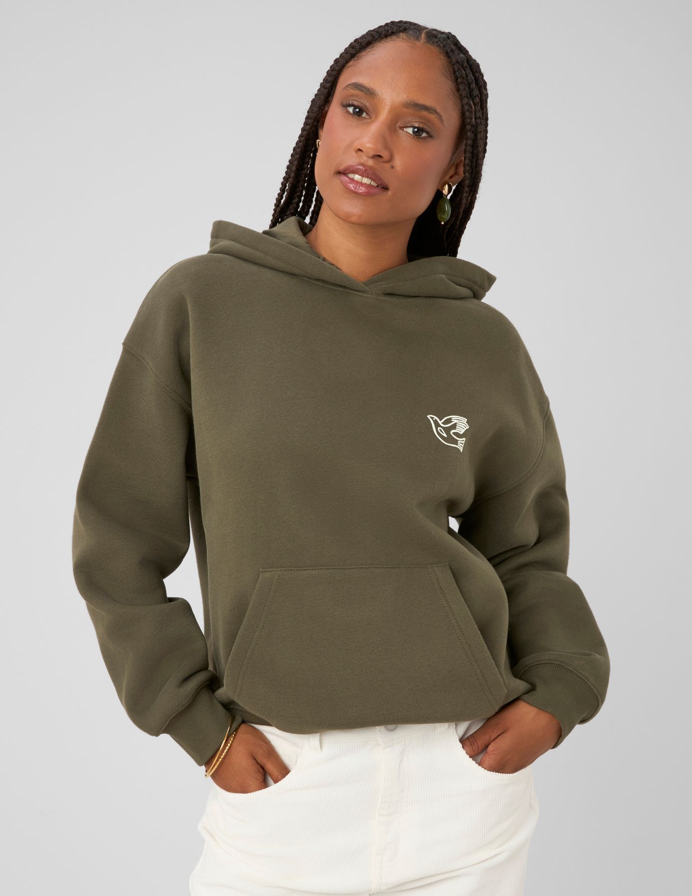 Sweat &agrave; capuche imprim&eacute;