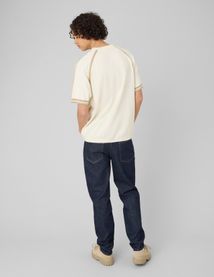 T-shirt en tricot bandes sport
