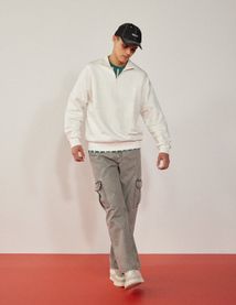 Sweat col montant zippé