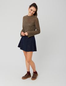 Jupe patineuse en tweed