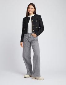 Veste courte en tweed