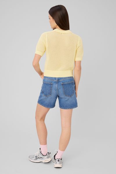 Gilet manches courtes en crochet