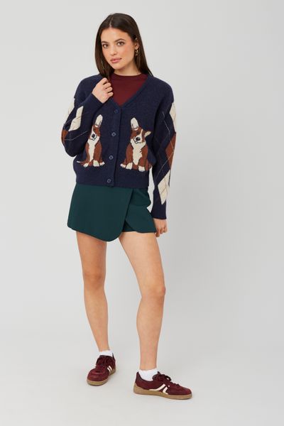 Gilet jacquard chien