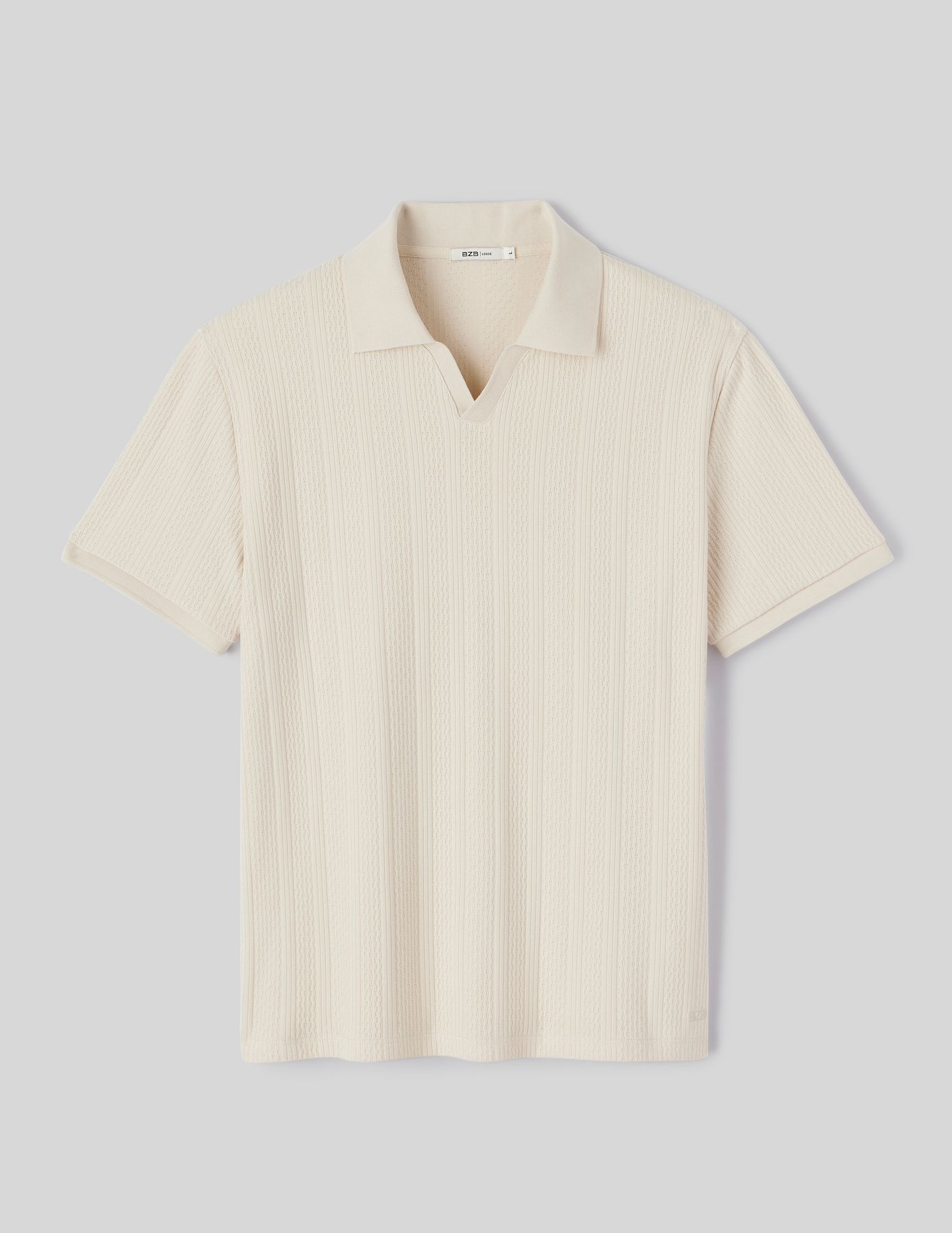 Polo maille fantaisie