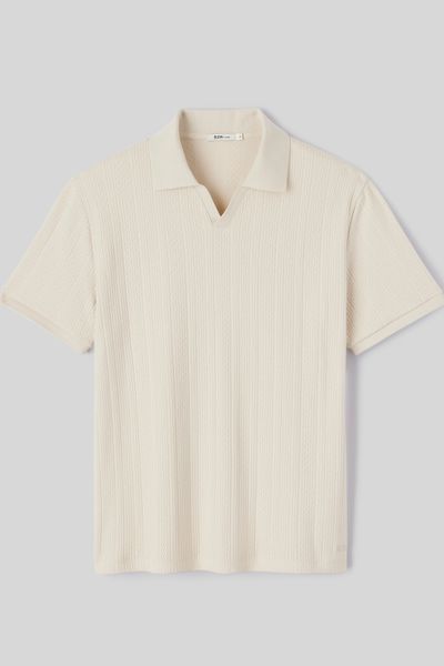 Polo maille fantaisie
