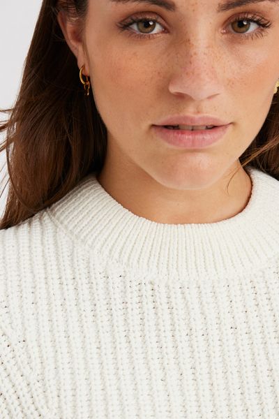 Pull col rond en maille