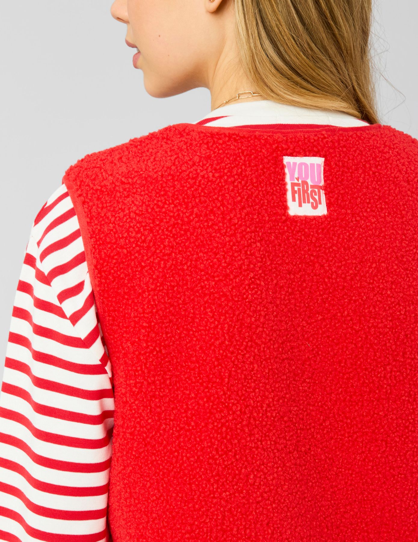 Veste sans manches sherpa