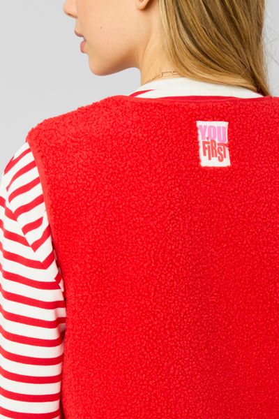 Veste sans manches sherpa