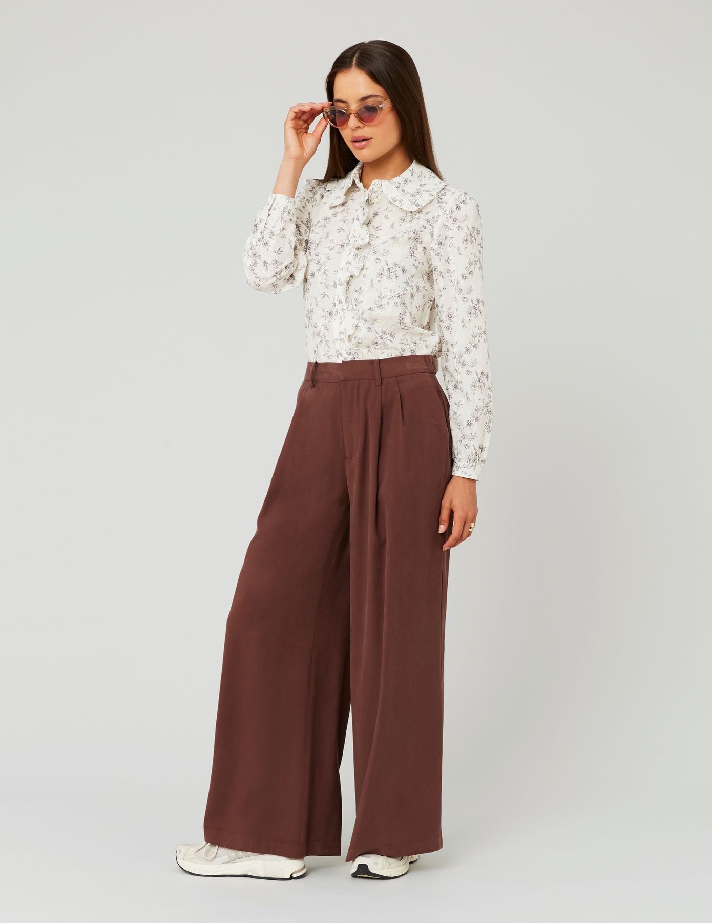 Pantalon fluide à pinces