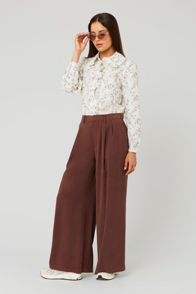 Pantalon fluide à pinces