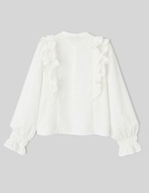 Blouse broderie anglaise à volants