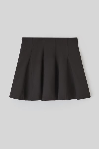 Jupe courte à godets