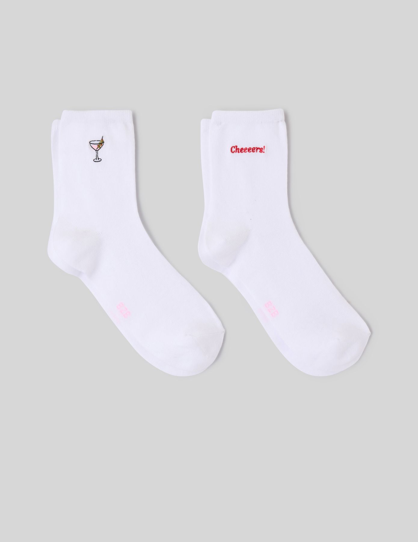 Chaussette unitaire brod&eacute;e