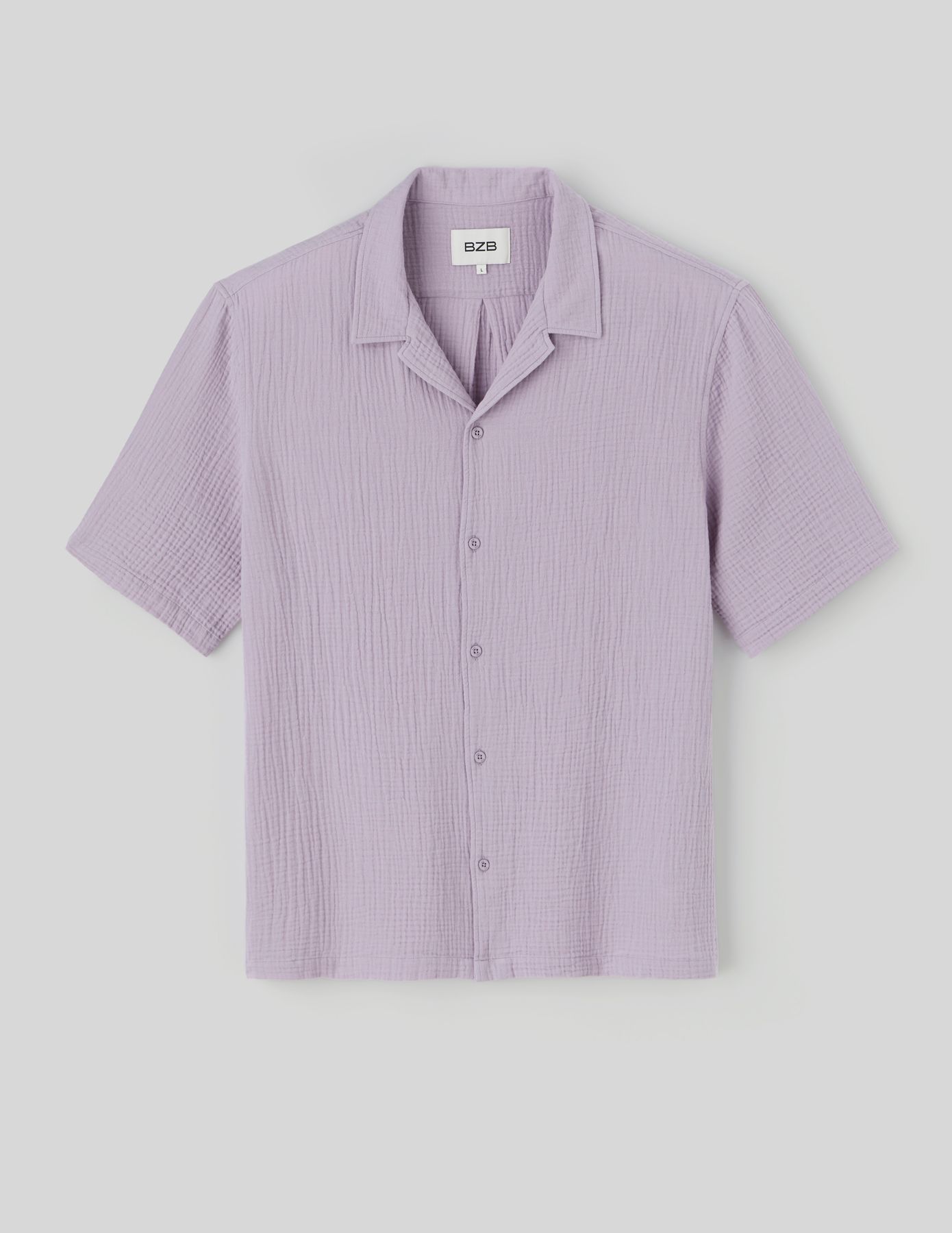 Chemise manches courtes gaze de coton